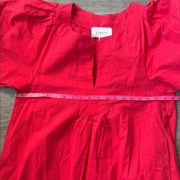 Tuckernuck POMANDER PLACE Red Finley Flutter Sleeve Dress Medium - Picture 10 of 14